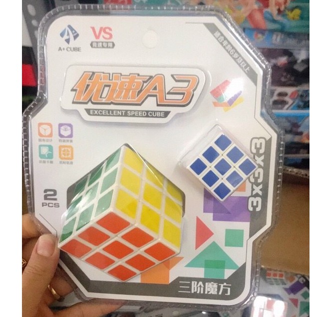 RuBick 3x3 Tặng kèm 1 Rubik 3x3 nhỏ  Giúp Bé Phát Triển Tư Duy ,Sáng Tạo An Kids