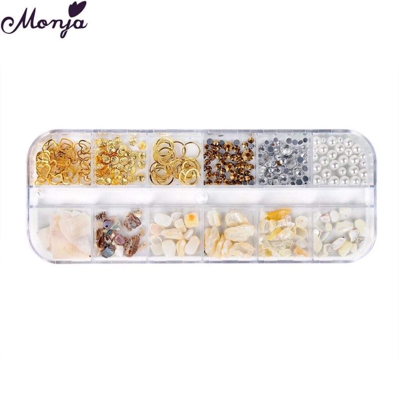 Khay cham dài mix xà cừ sỏi siêu đẹp