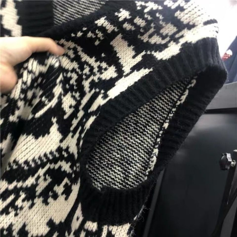 Áo len không tay dáng rộng thiết kế mới thời trang theo phong cách hàn quốc dành cho nữ