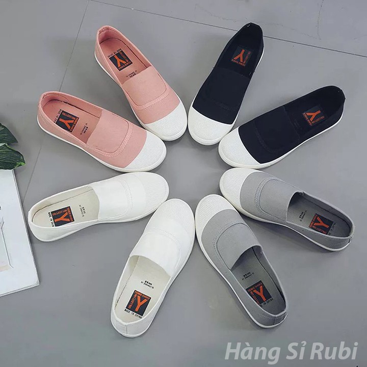 [Freeship] giày thời trang nữ hàn quốc, giày lười nữ trắng, giày nữ đi học giá rẻ, giày mọi nữ hàn quốc | BigBuy360 - bigbuy360.vn