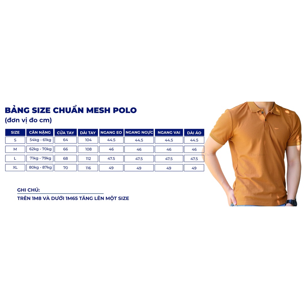 [Giảm 10% Mã SKMLTSM12]Áo Polo nam The GMEN Button Polo Shirt vải cá sấu Cotton xuất xịn,chuẩn form | BigBuy360 - bigbuy360.vn