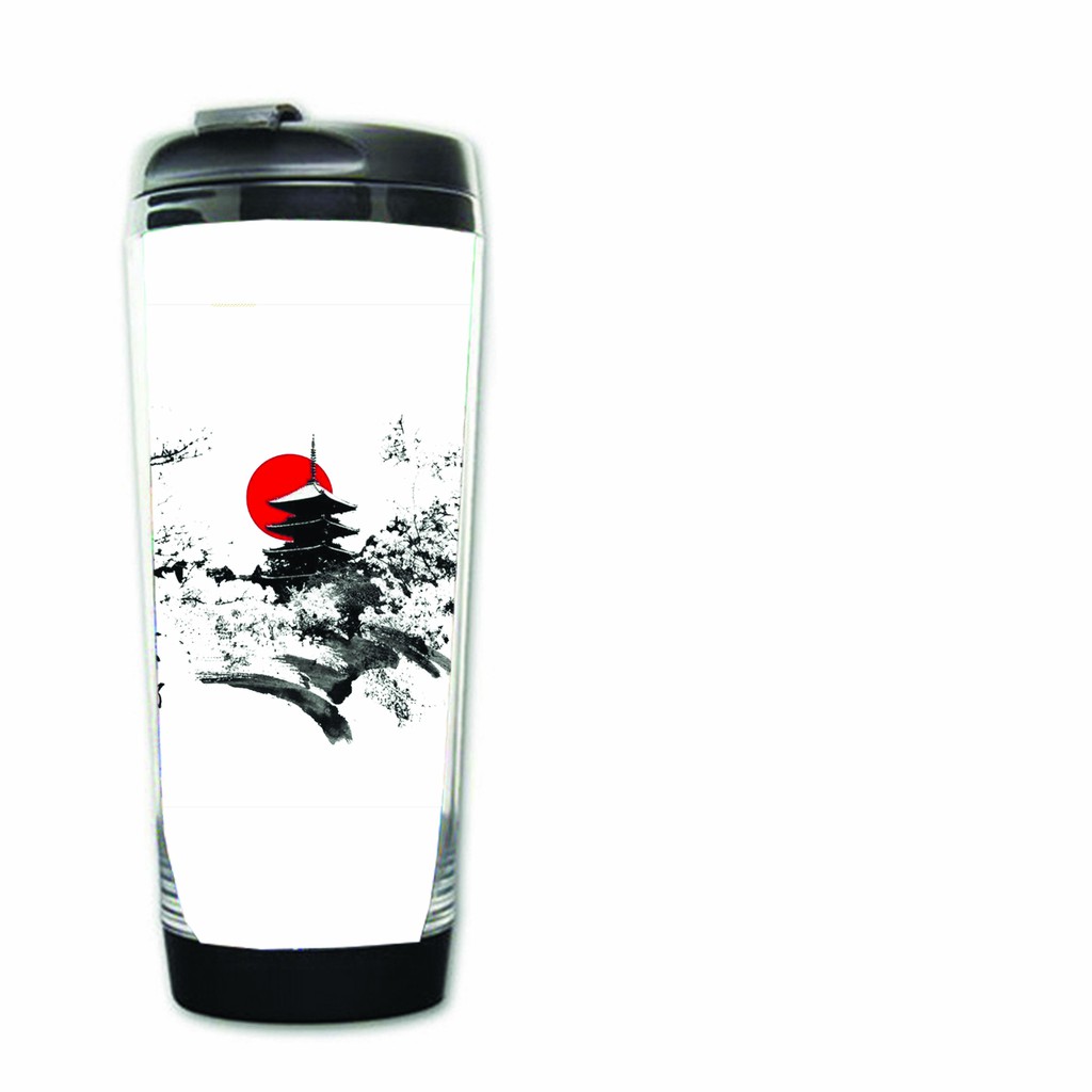 Bình đựng nước in hình phong cách Nhật Bản