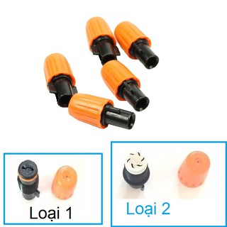 Set 5 đầu phun sương màu cam loại dùng lắp vòi phun sương nhiều cửa