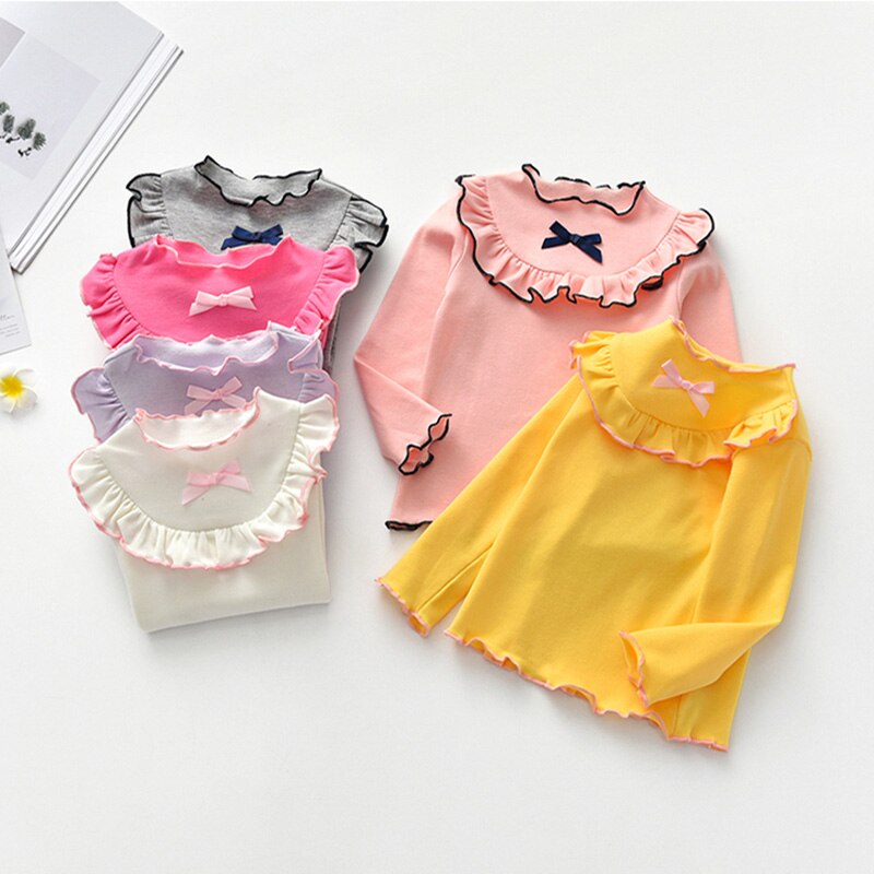 Áo Thun Cotton Thời Trang Mùa Thu Dành Cho Bé Gái 2-6 Tuổi