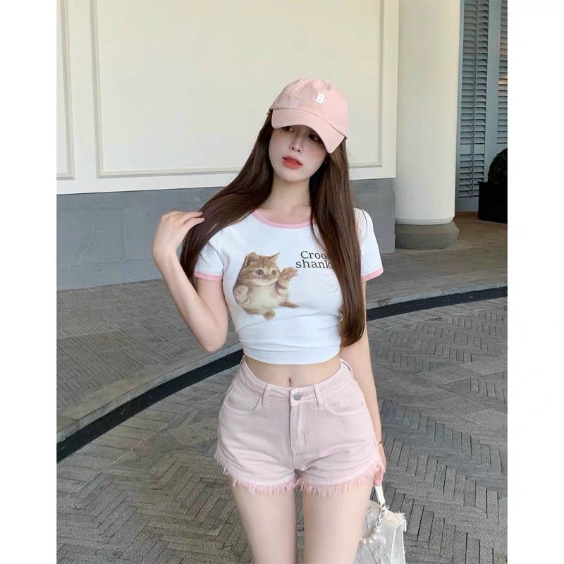 ÁO CROPTOP CHÚ MÈO BG