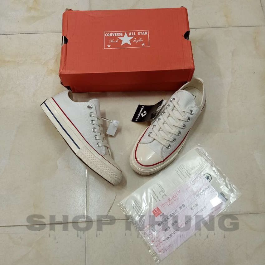 Giày sneaker converse 1970s nam nữ cổ thấp màu trắng