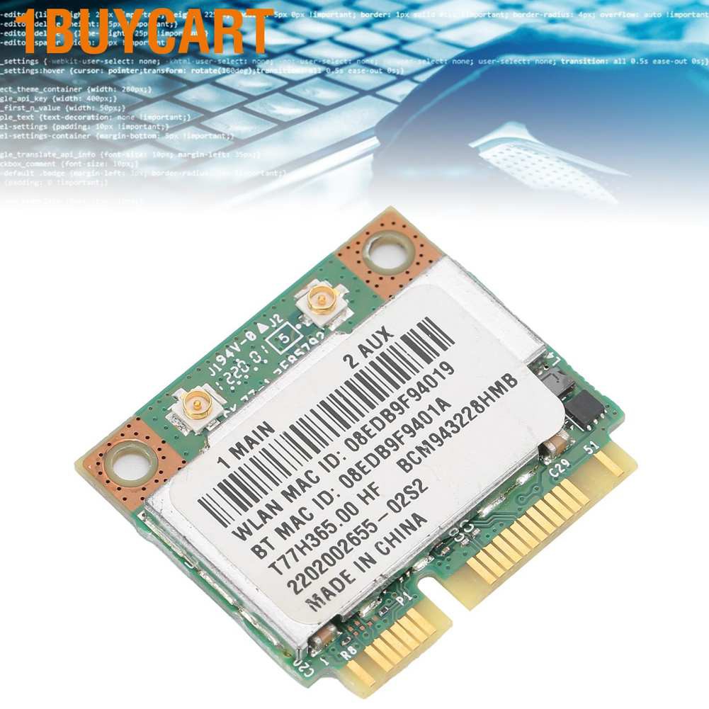 1buycart Wireless Card Dual Band 2.4g / 5g Wifi Bt4.0 For Pc Win7 / Win8 / Win10