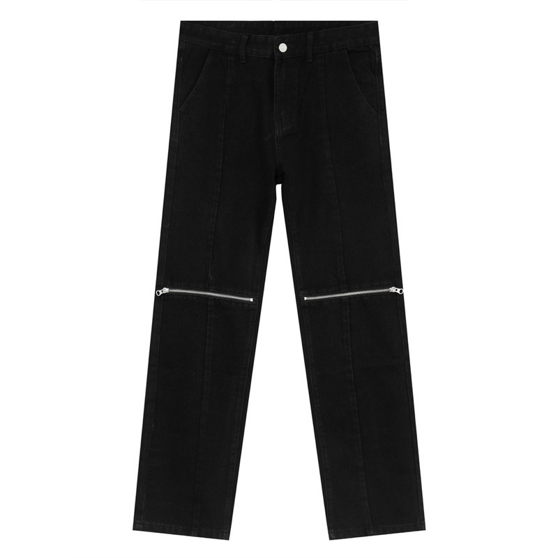 Quần Bò đen khoá gối