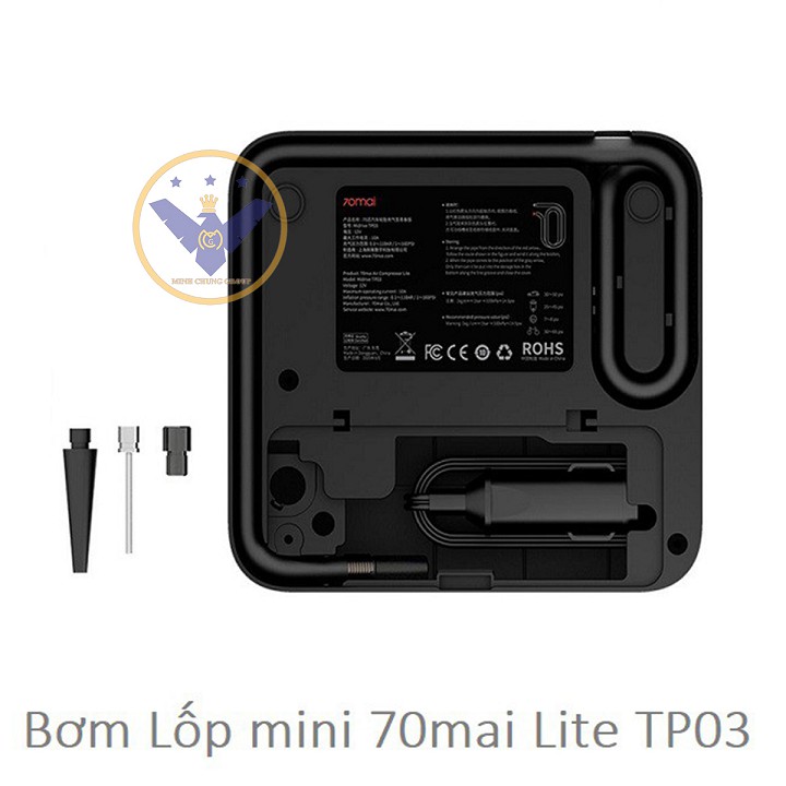 Bơm lốp ô tô tự động Xiaomi 70mai Midrive TP03 -bơm lốp mini