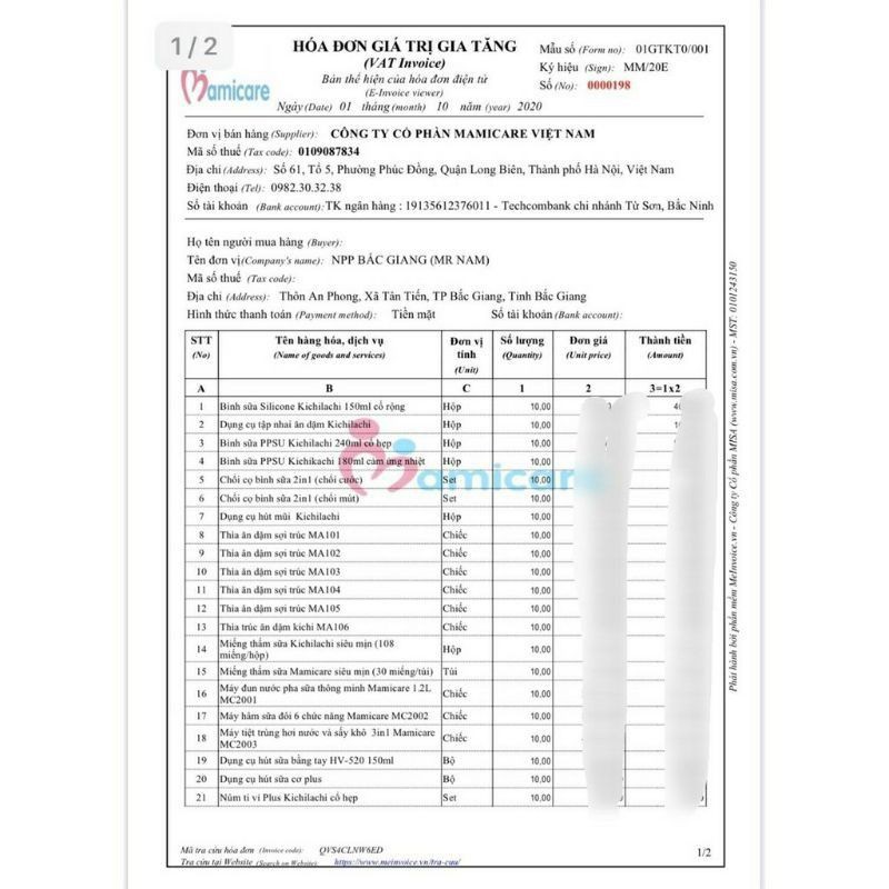 Bịch 100 Miếng Lót Thấm Sữa Mamicare, Tấm Lót Hút Thấm Sữa Chống Tràn Tiện Ích