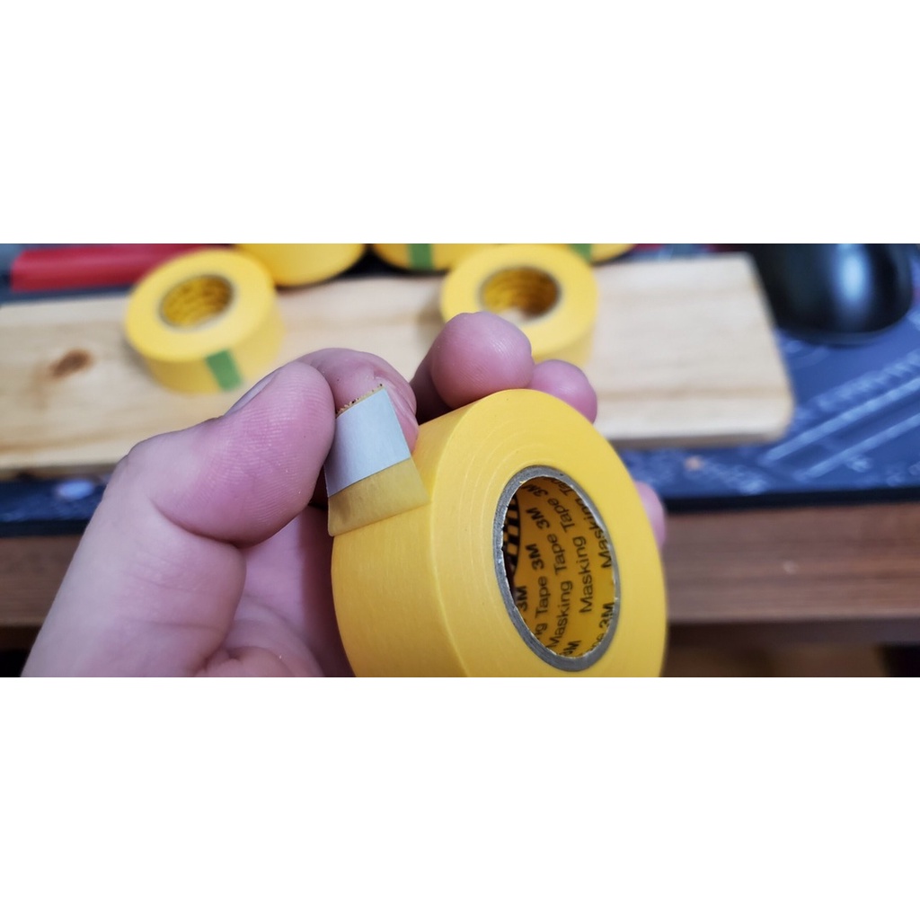 Băng keo 3M băng keo giấy Tape Mod bàn phím cơ custom - Masking Tape | Tape PCB | Cuộn 2cm x 18m