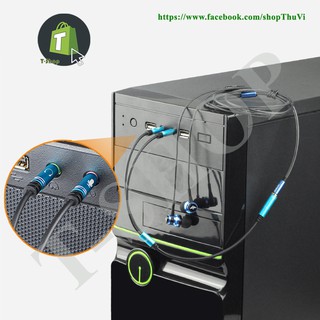 Jack chuyển đổi tai nghe 3.5 sang Audio & Mic (loại dài)