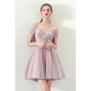 1045k đầm bẹt vai hồng xinh 5000g