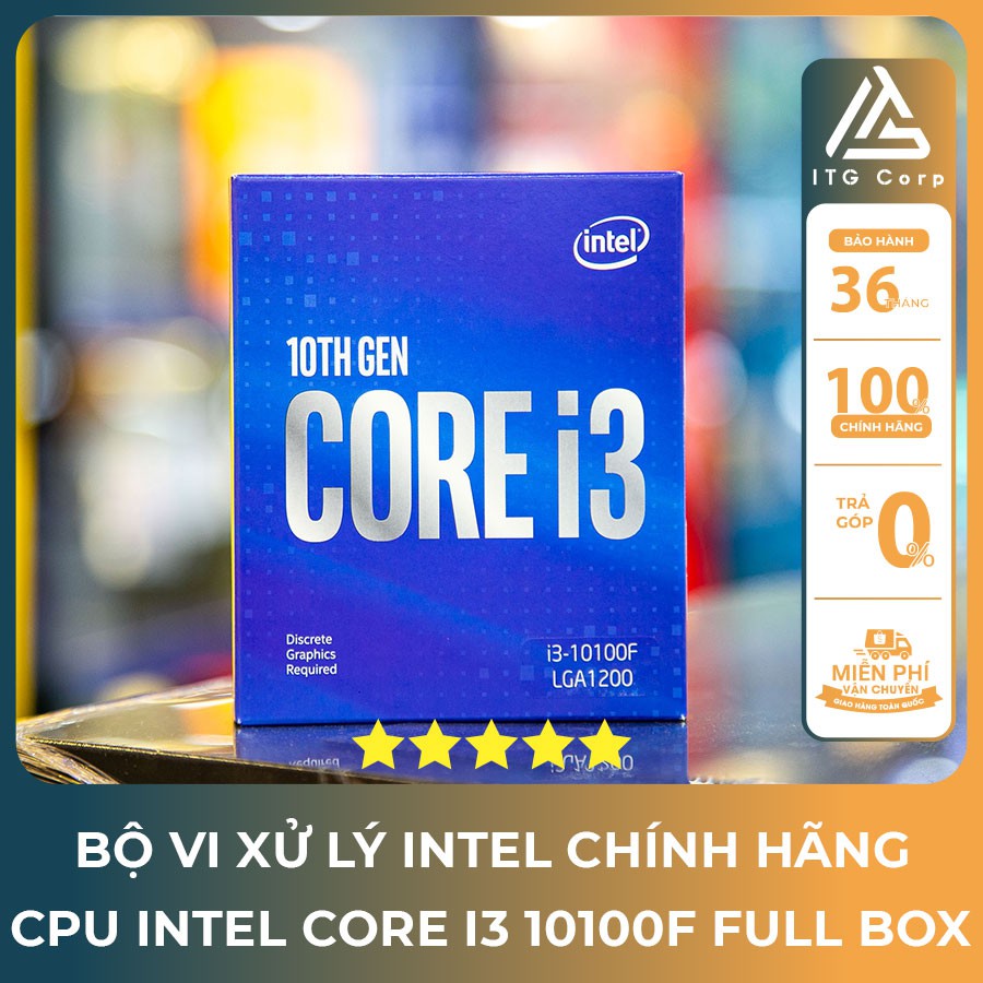 CPU Intel Core i3 10100F Full Box - ITG