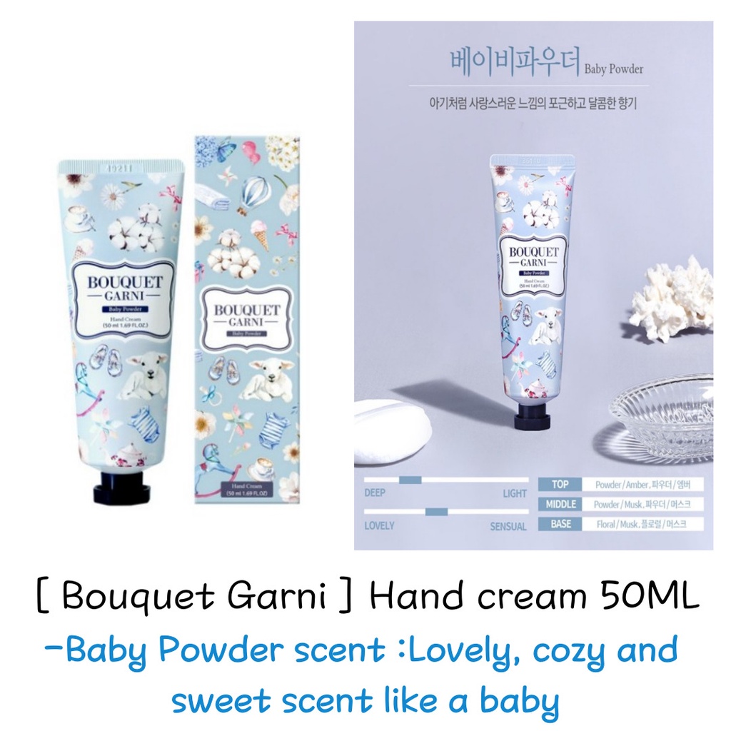 Kem Dưỡng Da Tay Em Bé 50ml Hương Hoa Anh Đào / Hoa Hồng / Hoa Hồng / Ylang Ylang