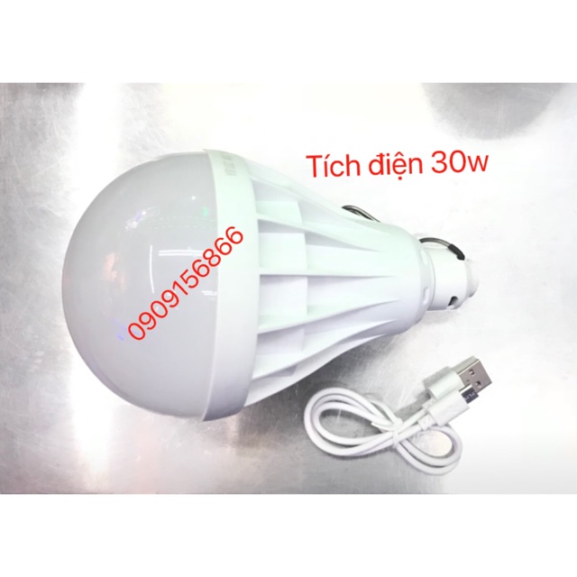 Bóng tích điện 30w , kèm dây nguồn sạc