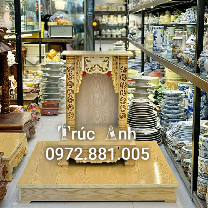 Kệ đỡ bàn thờ thần tài 61x69cm