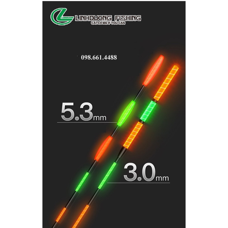 Phao săn hàng ngày đêm - DA , ngọn chống gãy, độ cứng cao, tín hiệu chuẩn được làm từ Nano cao cấp