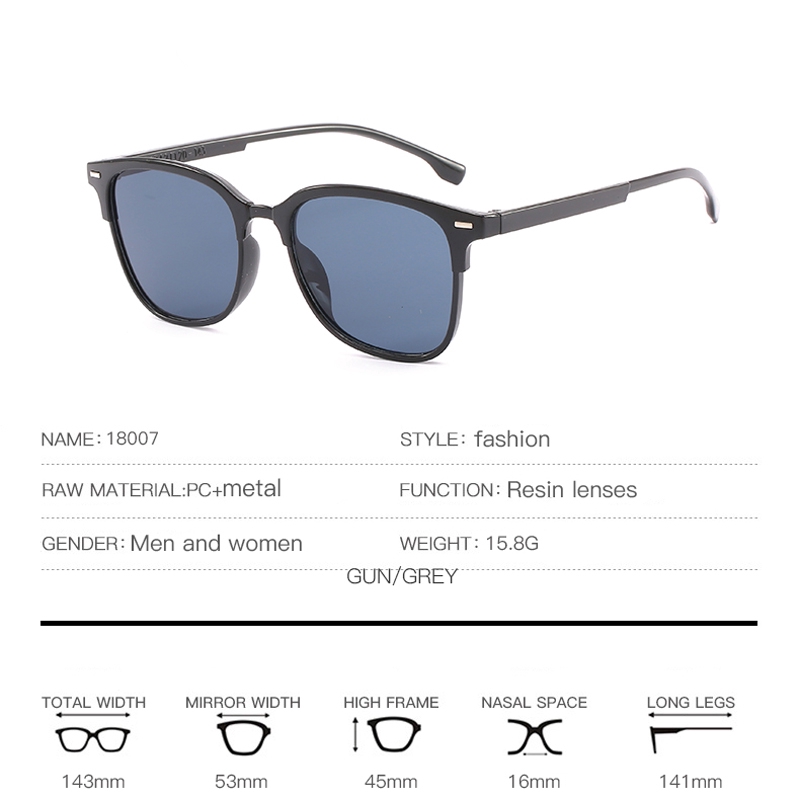 Kính mát gọng vuông nhiều màu cho nữ