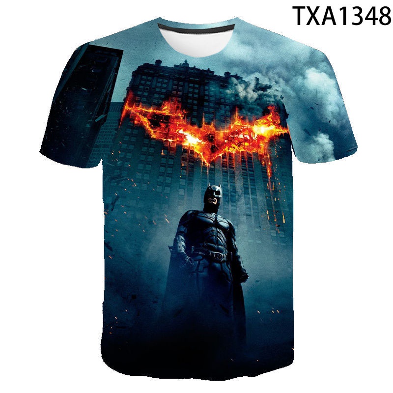 New Movie Batman T-shirt Men's Top 3D Graphic T-shirt Summer Round Neck Shirt Unisex Clothing Harajuku Streetwear T-shirt