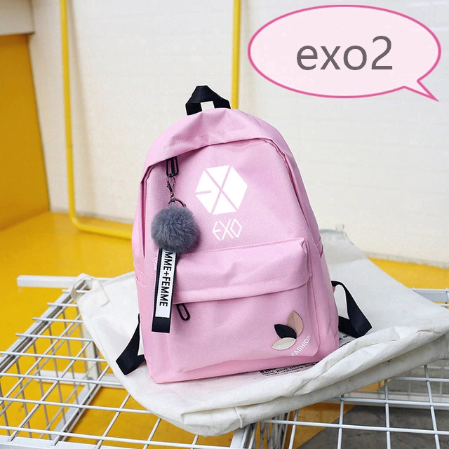 Ba lô phong cách Hàn Quốc họa tiết Bts Monsta X Exo Blackpink | BigBuy360 - bigbuy360.vn