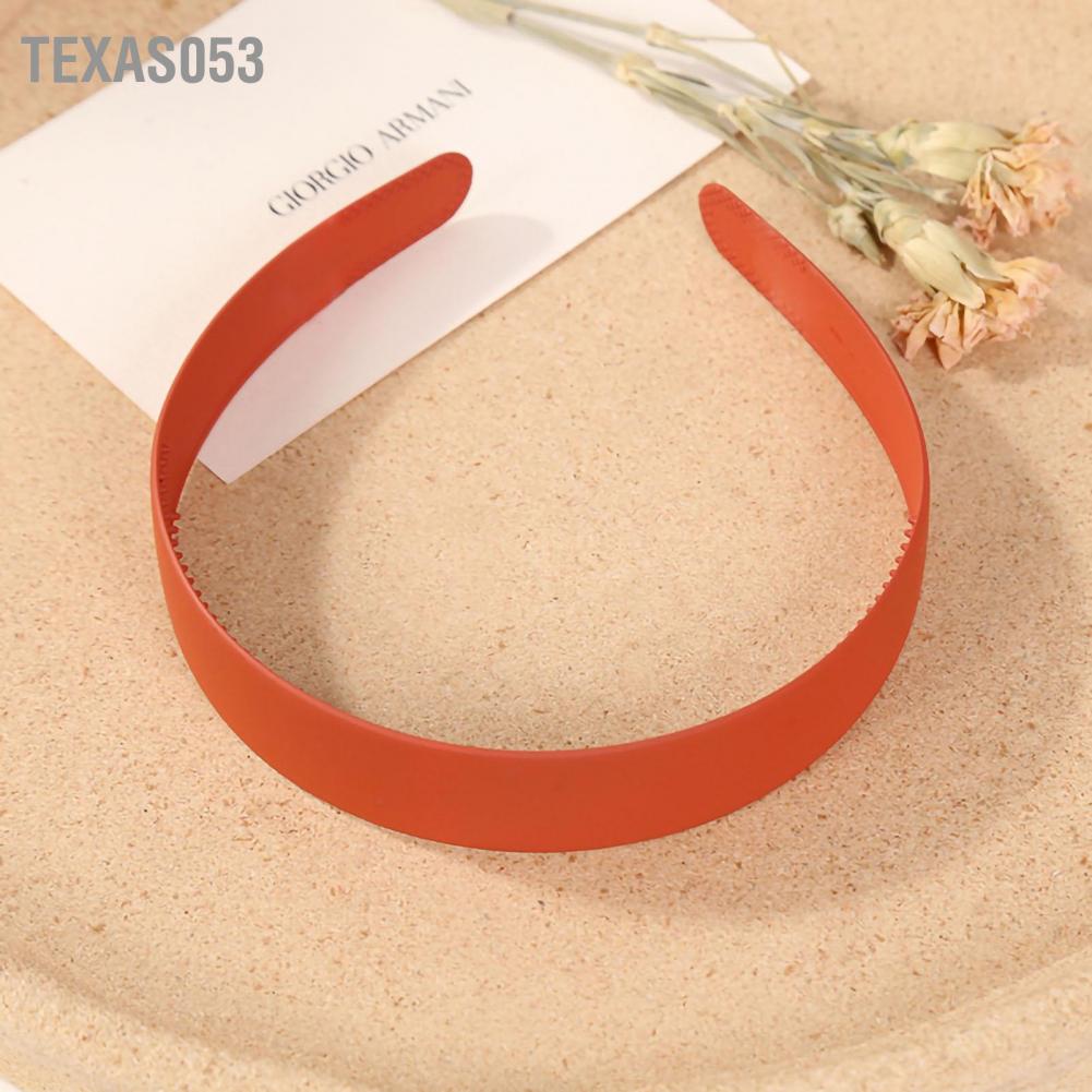 Texas053 2.5cm Wide Brimmed Headband Fashion Morandi Women Ladies Hair Accessory for Face Wash Decoration