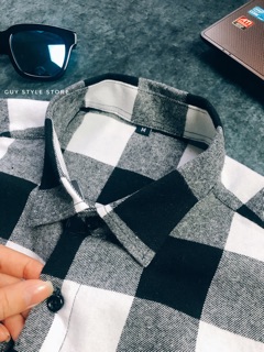 Sơmi caro retro Hàn quốc