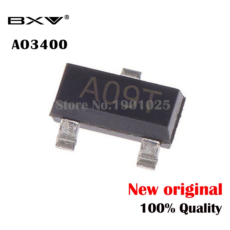 Bộ 100 Linh Kiện Điện Tử AO3400A SOT-23 AO3400 SOT23 A09T