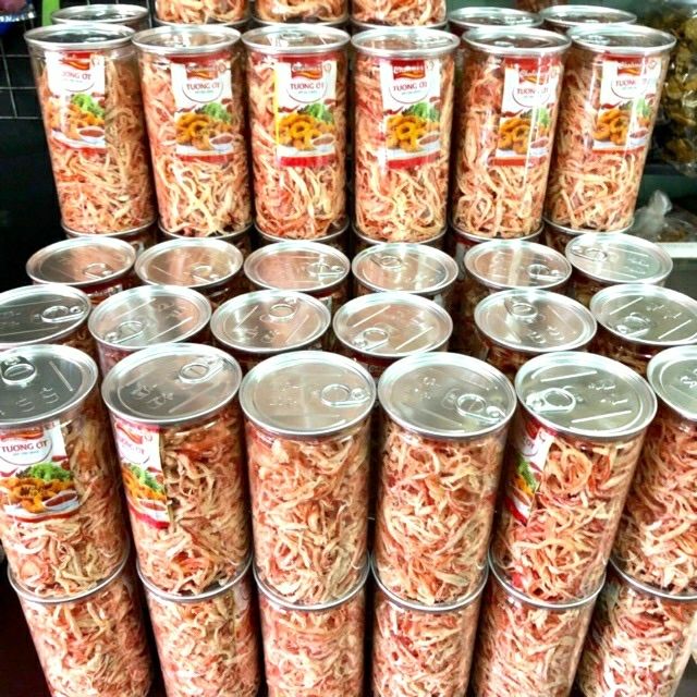 hủ PET300gr mực hấp nước dừa