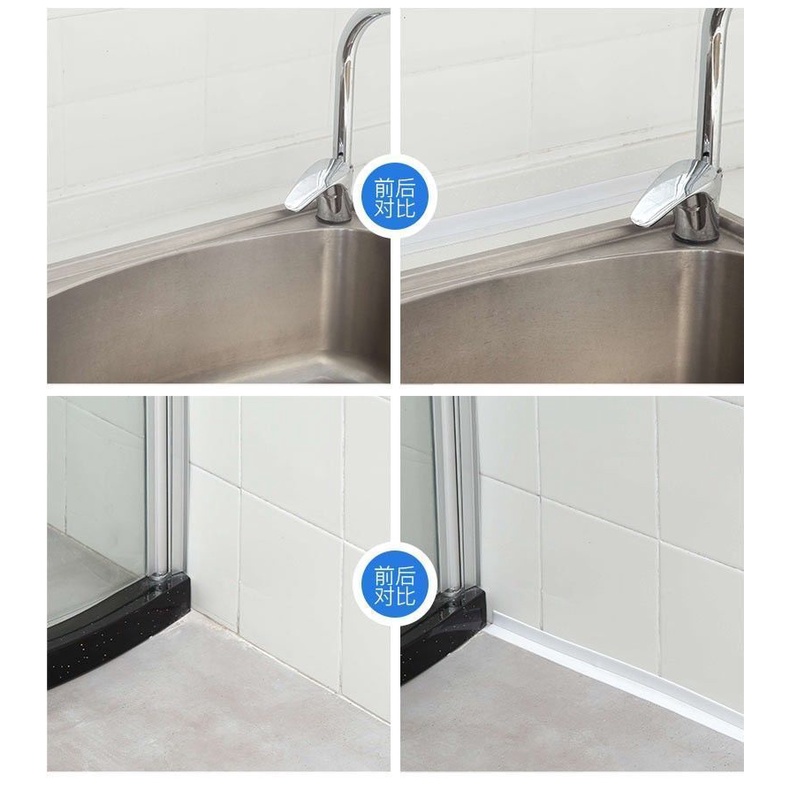 Cuộn Băng Keo Cao Su Dán Viền Bồn Rửa Nhà Bếp/Phòng Tắm Chống Ẩm Mốc Chống Thấm Nước