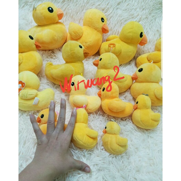 Móc khóa gấu bông con vịt vàng