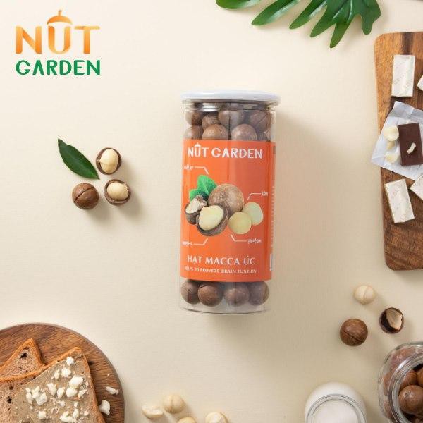 Hạt macca Úc nứt vỏ chính hãng Nut Garden - Nhập Khẩu 100% Úc - 200gr, 500gr