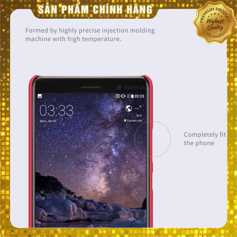 Ốp Lưng Sần chống sốc cho Nokia 7 Plus hiệu Nillkin (kèm giá đỡ hoặc miếng dán từ tính) - Hàng Chính hãng