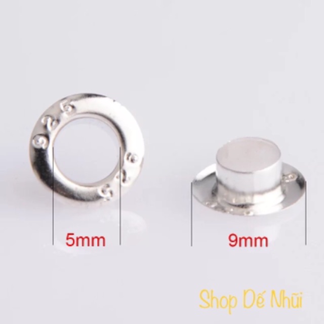 4 Lõi Đệm Lỗ Hạt Charm Mạ Bạc Silver 925