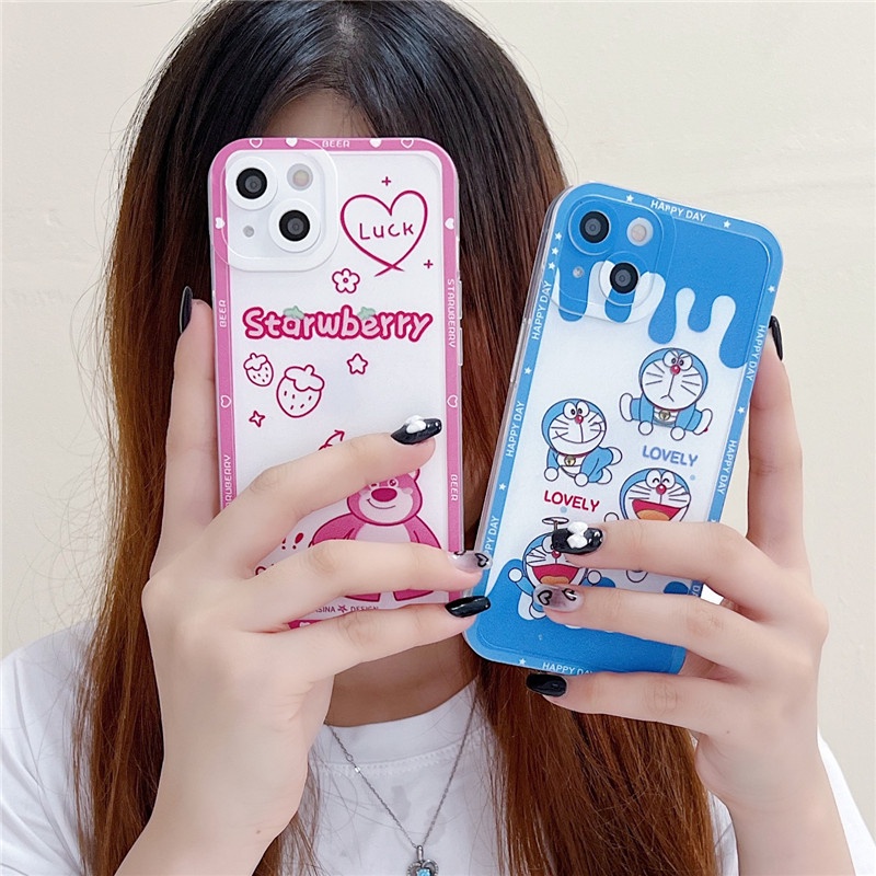 Dễ Thương Ốp Điện Thoại Hình Thỏ Cho OPPO A55 A54 A5S A7 A12 A74 A95 A16 A16K A15 A94