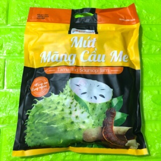 Mứt mãng cầu me thương hiệu Minh Thông đóng gói