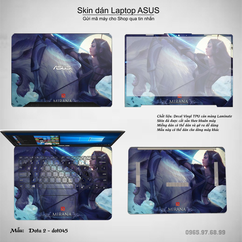 Skin dán Laptop Asus in hình Dota 2 _nhiều mẫu 8 (inbox mã máy cho Shop)