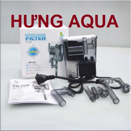 Lọc thác - lọc thác mini treo bể cá cảnh - lọc thác treo thành bể XP-03, XP-06