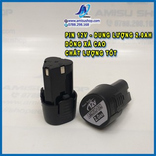 [ Chất Lượng Tốt ] Pin Máy Khoan 12V Lion 2.0A -  Xả Cao - Pin Đóng 12V Tam Giác Chất Lượng Giá Rẻ