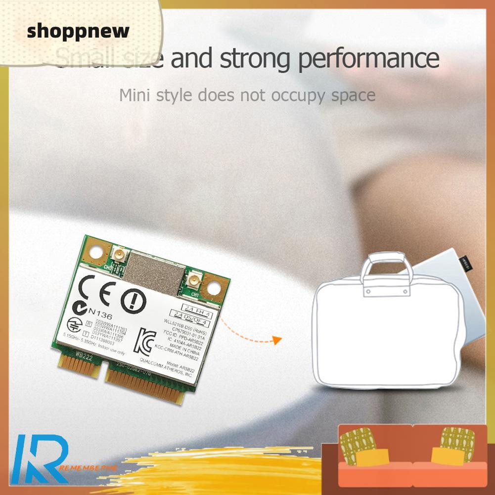 Card Mạng Không Dây Mini Pci-E 300mbps 2.4g / 5g Bluetooth 4.0 Thẻ | BigBuy360 - bigbuy360.vn