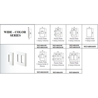Mặt công tắc Panasonic WEV68010SW