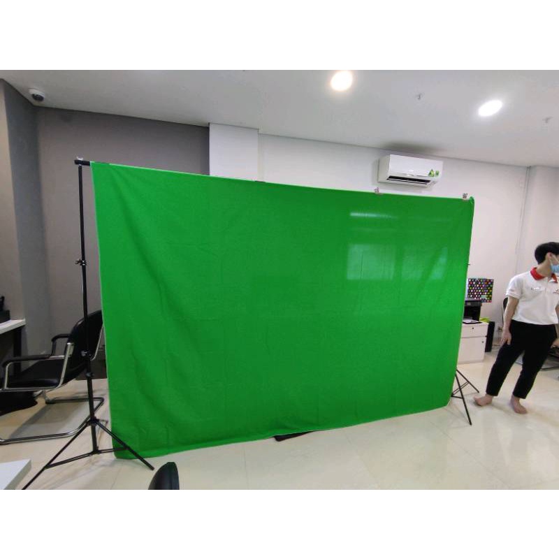 Phông vải màu xanh lá dùng chụp ảnh quay video xóa phông chuyên nghiệp nhiều kích thước