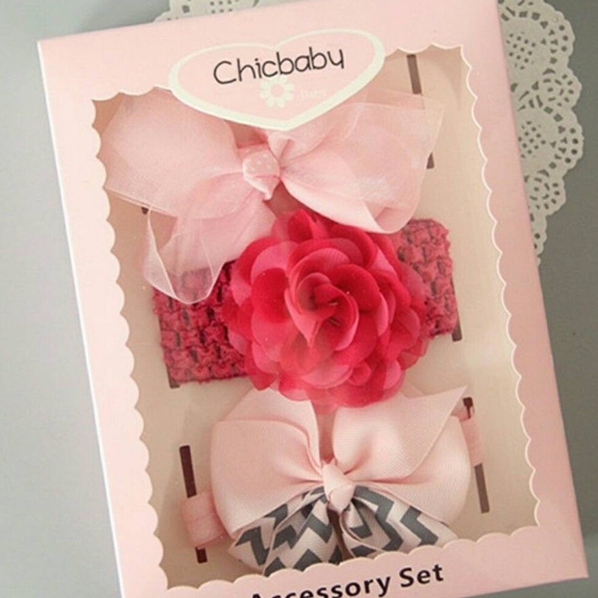 Set Băng đô Chicbaby kèm hộp cho bé gái