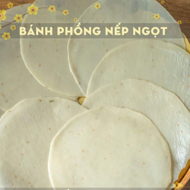 BÁNH PHỒNG NẾP CHƯA NƯỚNG BẾN TRE.