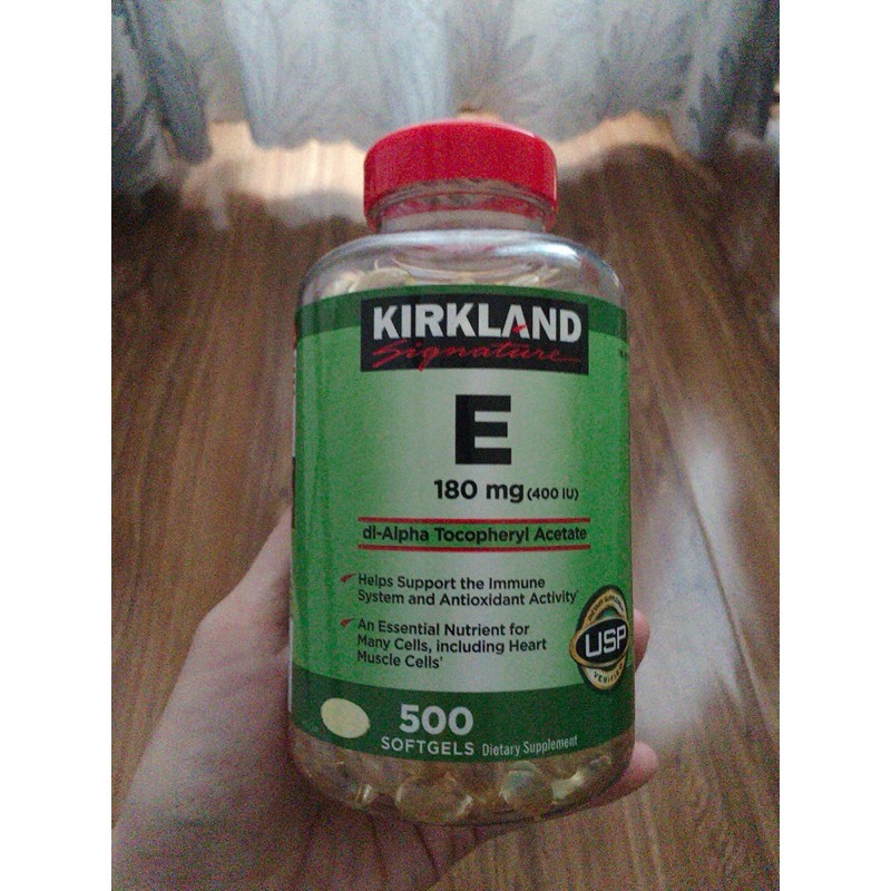 viên uống vitamin E 500v của kirkland Mĩ