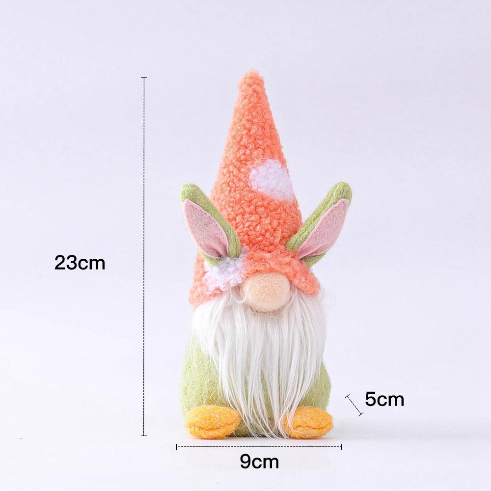 Nickolas Gnome Thỏ Nhồi Bông Đứng Trang Trí Lễ Phục Sinh
