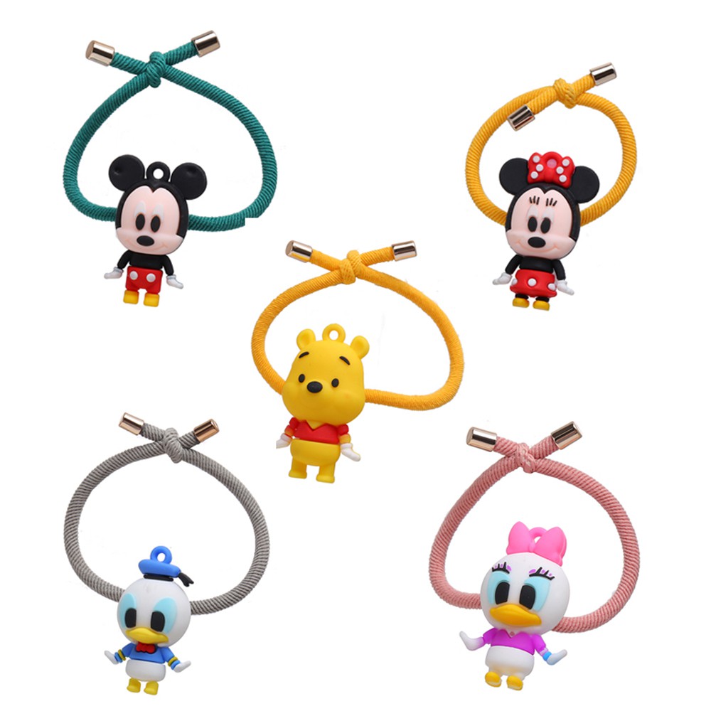 Dây cột tóc hình hoạt hình Mickey thời trang dễ thương cho nữ