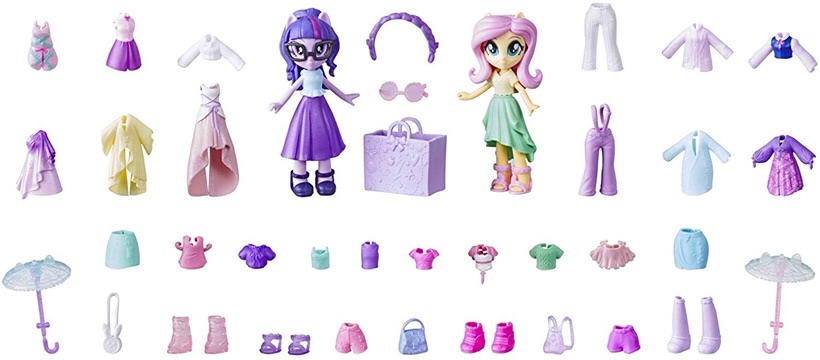 Hộp Pony Equestria 40 phụ kiện kèm 2 búp bê xinh xắn