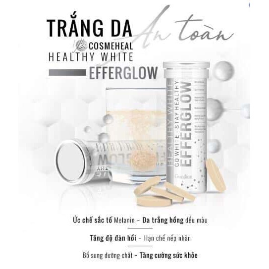 [ HÀNG CAO CẤP ] Viên Uống Viên Sủi Trắng Da Chống Nắng Giảm Sạm Thâm Nám Chống Lão Hóa Cosmeheal Healthy White 30viên | Thế Giới Skin Care