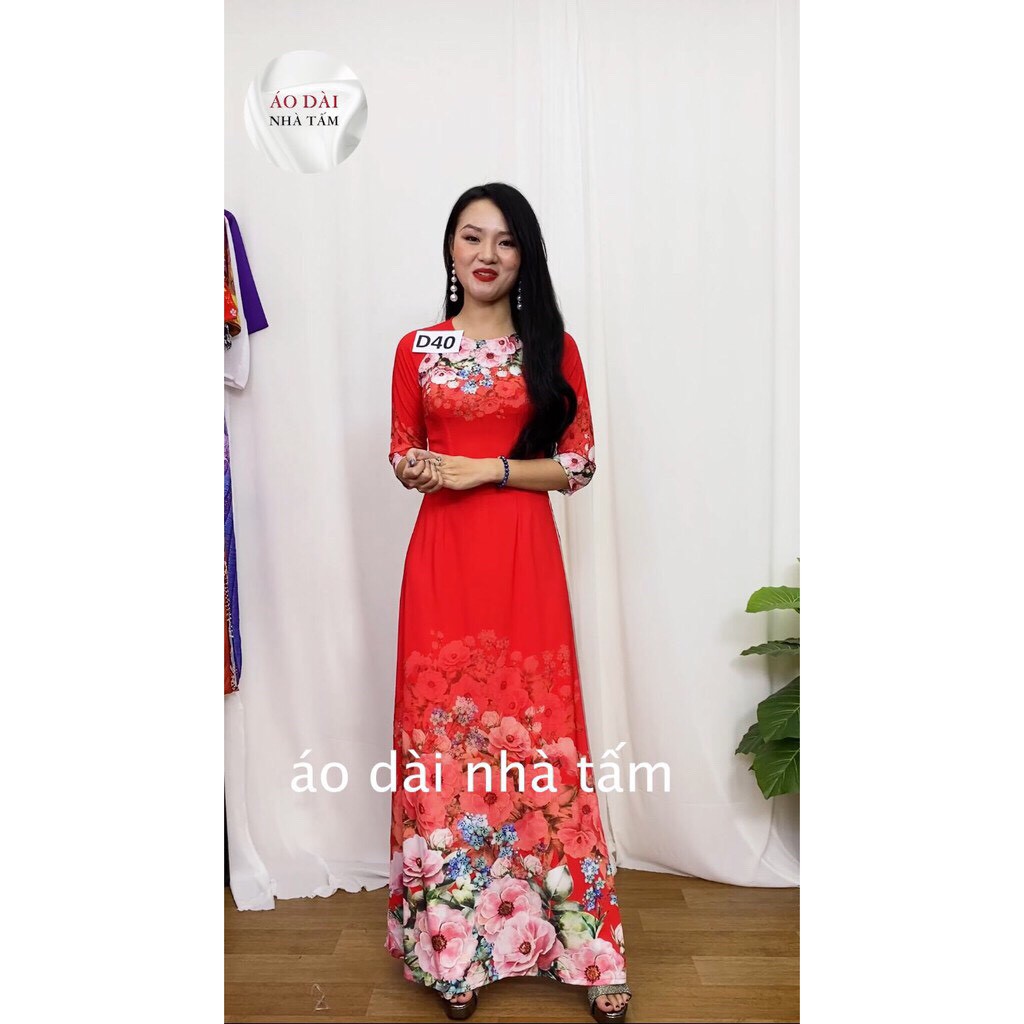 [Mã FAMAYWA giảm 10K đơn 50K] ÁO DÀI IN 3D ĐẸP NHÀ TẤM - MÃ D40
